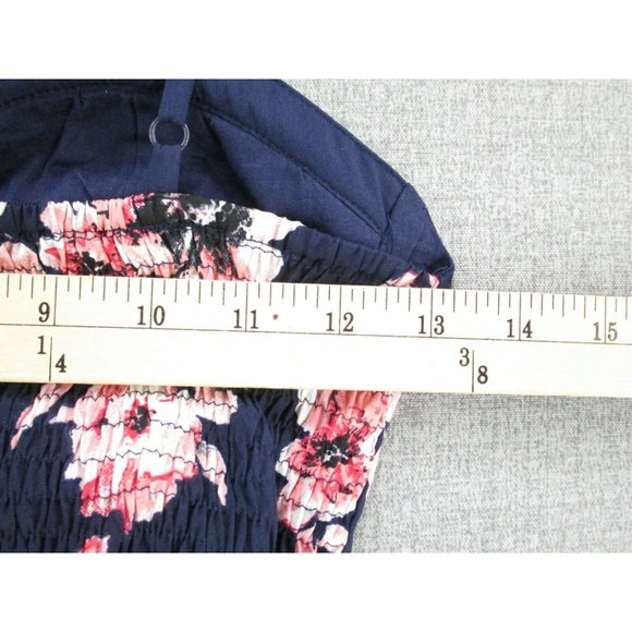 BOG Collective Jumpsuit Romper Womens Extra Small Blue Floral Built In Bra - Picture 6 of 10